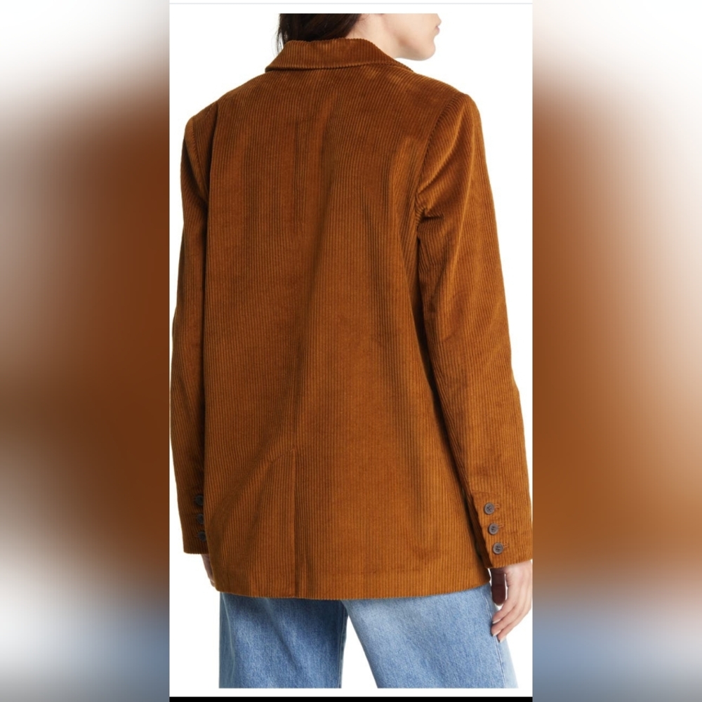 Treasure & Bond Tan Corduroy Blazer - Picture 3 of 6